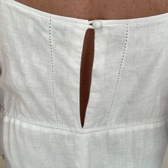 Club Monaco White Linen Jump Suit - Picture 9 of 12